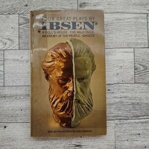 Four Great Plays by Henrik Ibsen 1978‎ Paperback Bantam Edition Ex-Library Copy